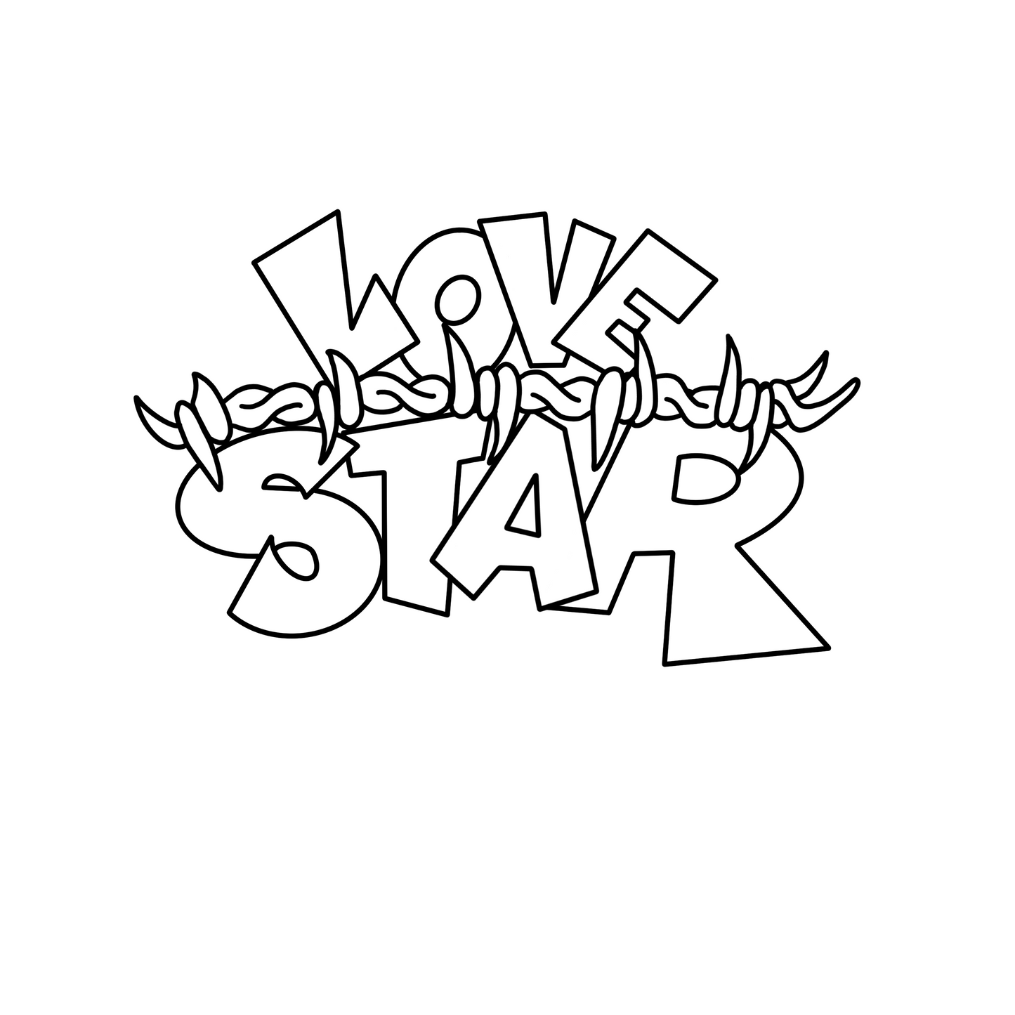 Lovestar Barbed T-Shirt - White